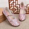 Retro Hanfu Shoes Old Beijing Cloth Shoes Women's Shallow Mouth Comfortable Breathable Women's Shoes Flat Heel Soft Sole Embroidered Shoes