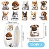 500 Puppy Thank You Stickers Roll Cute Self-Adhesive Labels For Packaging Envelope Sealing Packaging