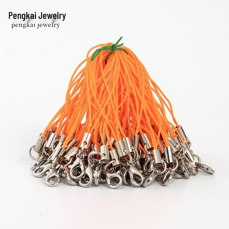 Красочные аксессуары для украшений ручной работы: Ремешки для мобильных телефонов с карабином и наконечником шнура из сплава