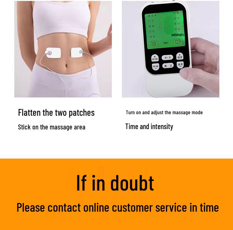 Меридианная терапия Массажер с EMS-импульсами на большом экране