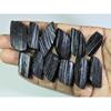 393Cts. Natural Black Tourmaline Fancy Cabochon Loose Gemstone 12 Pcs Lot C-333