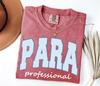 Comfort Colors Para Professional Shirt • Para Pro Striped Tshirt • Teacher Aide Back To School Tees • Para Professional Appreciation Gift