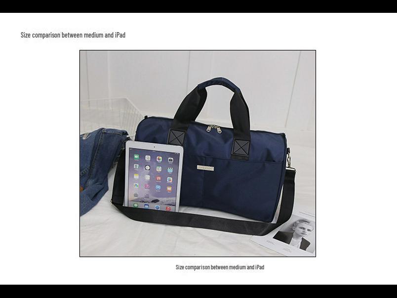 Мужская водонепроницаемая дорожная сумка из ткани Оксфорд — легкая, вместительная, спутник на короткие расстояния