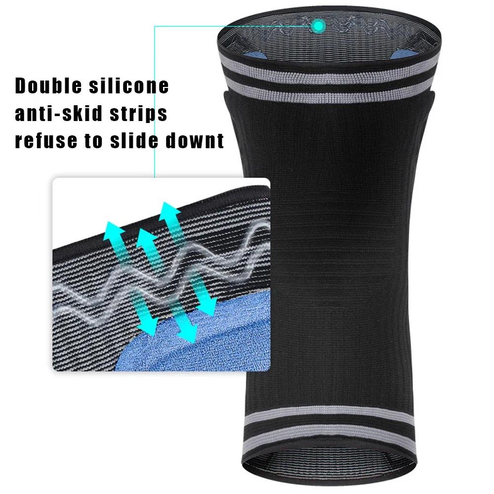 1 Piece Compression Knee Brace Patella Stabilizer Women Mens Knee Support Sports Knee Brace Basketball