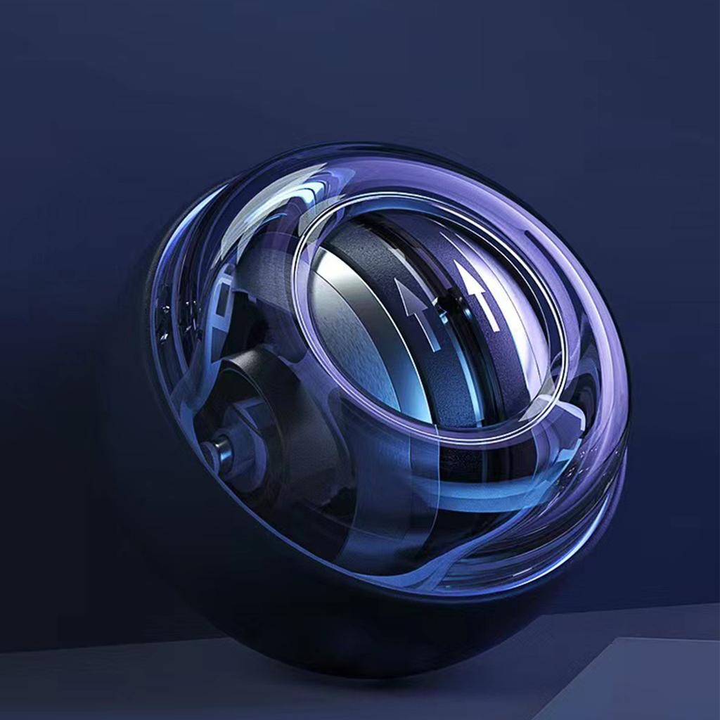 Self Starting Wrist Ball Portable Wrist Power Gyroscopic Ball Wrist Strengthening Device Black with Light