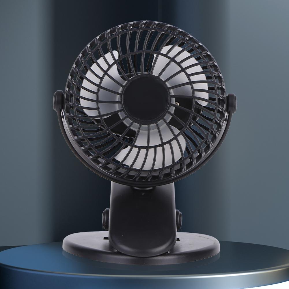 Small Clip On Fan USB Rechargeable Portable Mini Desk Fan 3 Speeds Personal Fan for Home Office Dorm Stroller Travel