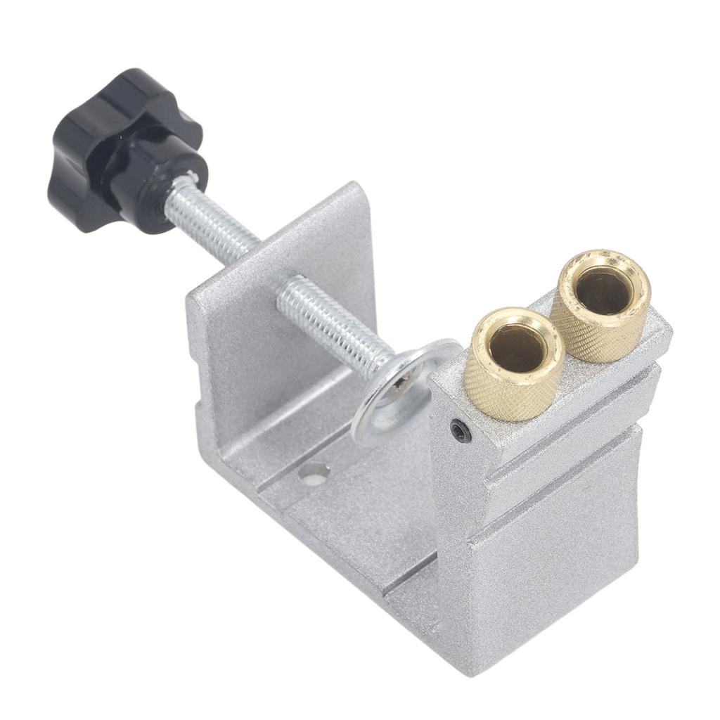 Pocket Hole Jig Set Adjustable Inclined Punch Locator Aluminum Alloy Woodworking Dowel Drilling Guide Kit
