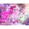 Diamond Painting Embroidery Purple Hair Beauty Cross Stitch Full Drill Rhinestone Mosaic Decor