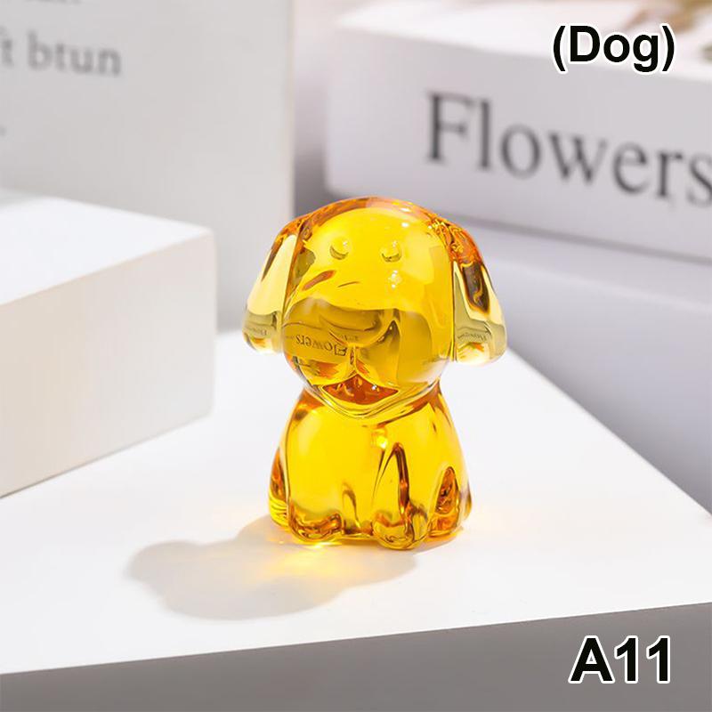 Кристалл Мини Двенадцать Зодиакальных Украшений Милая Маленькая Модель Животного Мышь Бык Тигр Кролик Дракон Змея Настольный Декор Домашний Декор Подарки