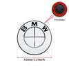 BVYD9 7Pcs ABS Car Front Grille Trunk Logo All white For BMW G30 G31 G38 G11 G12 G20 G28 F10 F48 F21 F22 Wheel Rim Decoration Cover