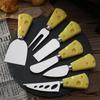 1Pc Steel Stainless Cheese Knives With Bamboo Wood Handle Cheese Slicer Cheese