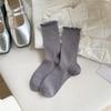 Белые носки Женские носки Стиль Тонкие Милые Мягкие Девушка Хлопок Однотонные Наборные Носки Чулки