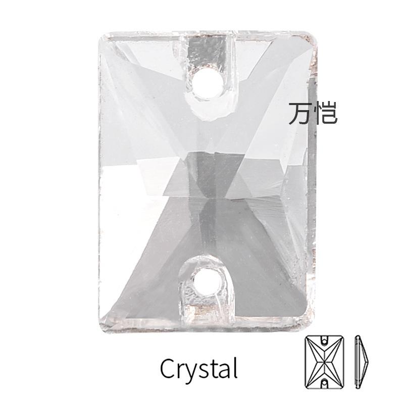 Стеклянная перевернутая кромка, ручная дрель, прямоугольная, специальной формы, плоское дно, двойное отверстие, ручная пряжка из камня, аксессуары для одежды своими руками