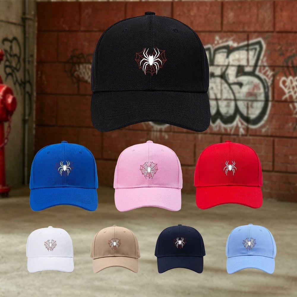 pc Outdoor Casual Adjustable Baseball Cap with Spider Web Spider Design Lightweight Printed Craft WomenS Hat Trendy Cool Sp