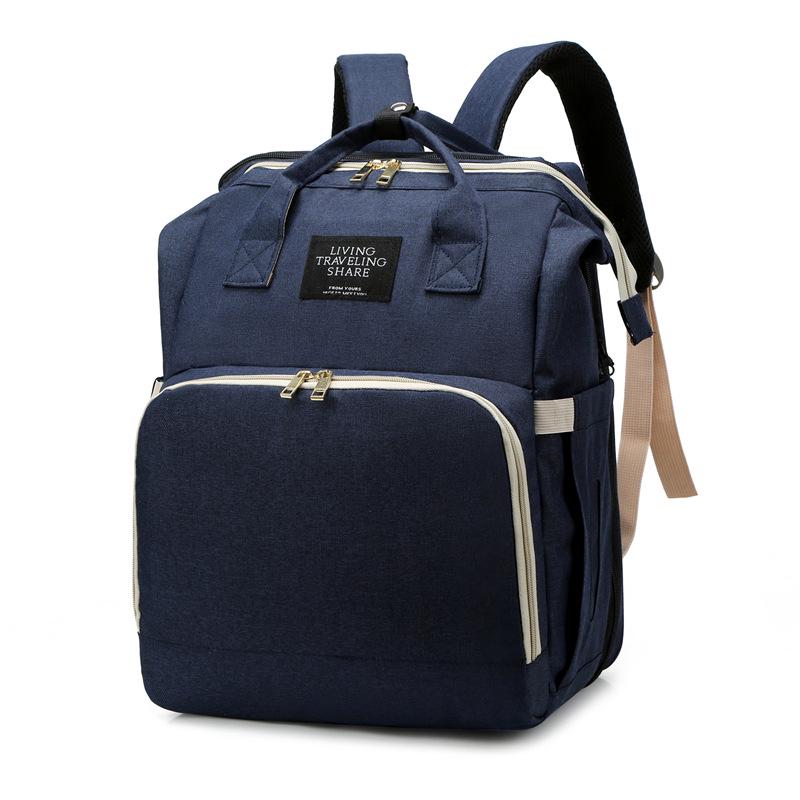 Multifunctional Diaper Backpack & Folding Baby Bed Combo - Stylish 2020 Design for Moms