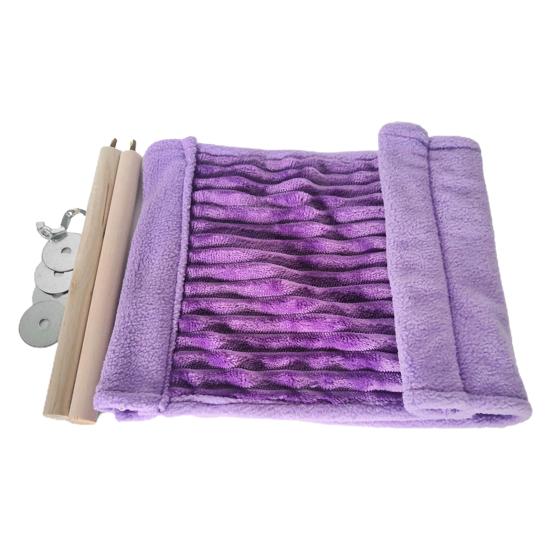 Гамак для хомяка, двухслойный, подвесной, устойчивый к укусам, удобный, мягкий на ощупь, сохраняет тепло, большое пространство