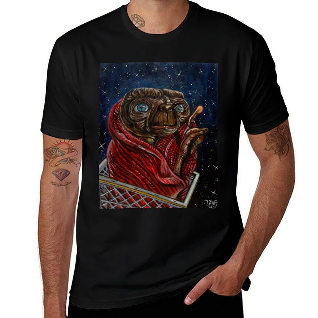 ET the ExtraTerrestrial TShirt Sports Casual Short Sleeve Cotton Tee