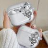 Черный дизайн Дракона Чехол для наушников Airpods 4-го 3-го 2 Pro 3 2 Ударопрочная крышка для Airpod 2 3 1 Защитный аксессуар Чехол