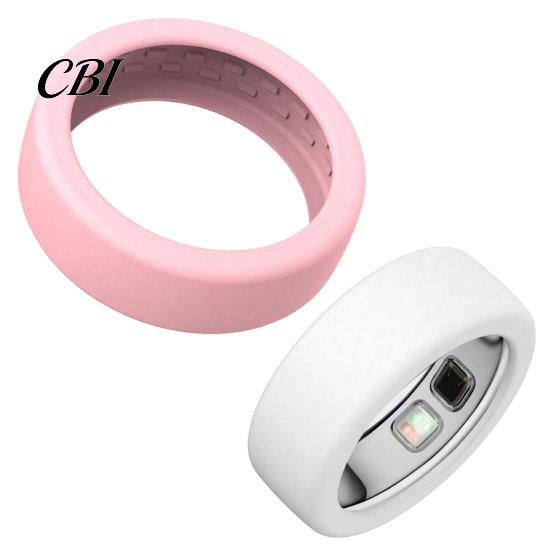 Outdoor Activity Ring Case 2 Pcs Silicone Protector for Oura Ring5, Ultra-Thin Smart Sleeve, Scuff Guard Scratch Resistant Waterproof All Round Daily