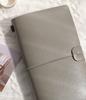 Creative Business Gift A6 Leather Notebook with Thermal Binding Lincoln Buckle Corporate Office Gift Box with Logo