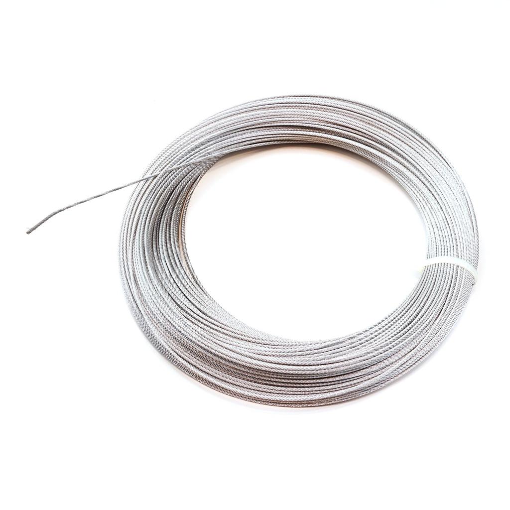 EWR5472 Диаметр прочного оцинкованного стального троса: Длина 1,5 мм : 100-метровые нити 7x7 для ремонта регулятора стеклоподъемника автомобиля
