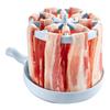 Practical Microwave Bacon Cooker Microwave Bacon Dish Tray Bacon Grease Catcher Meal Prep Tools Kitchen Dorm Gadget Meal Tools