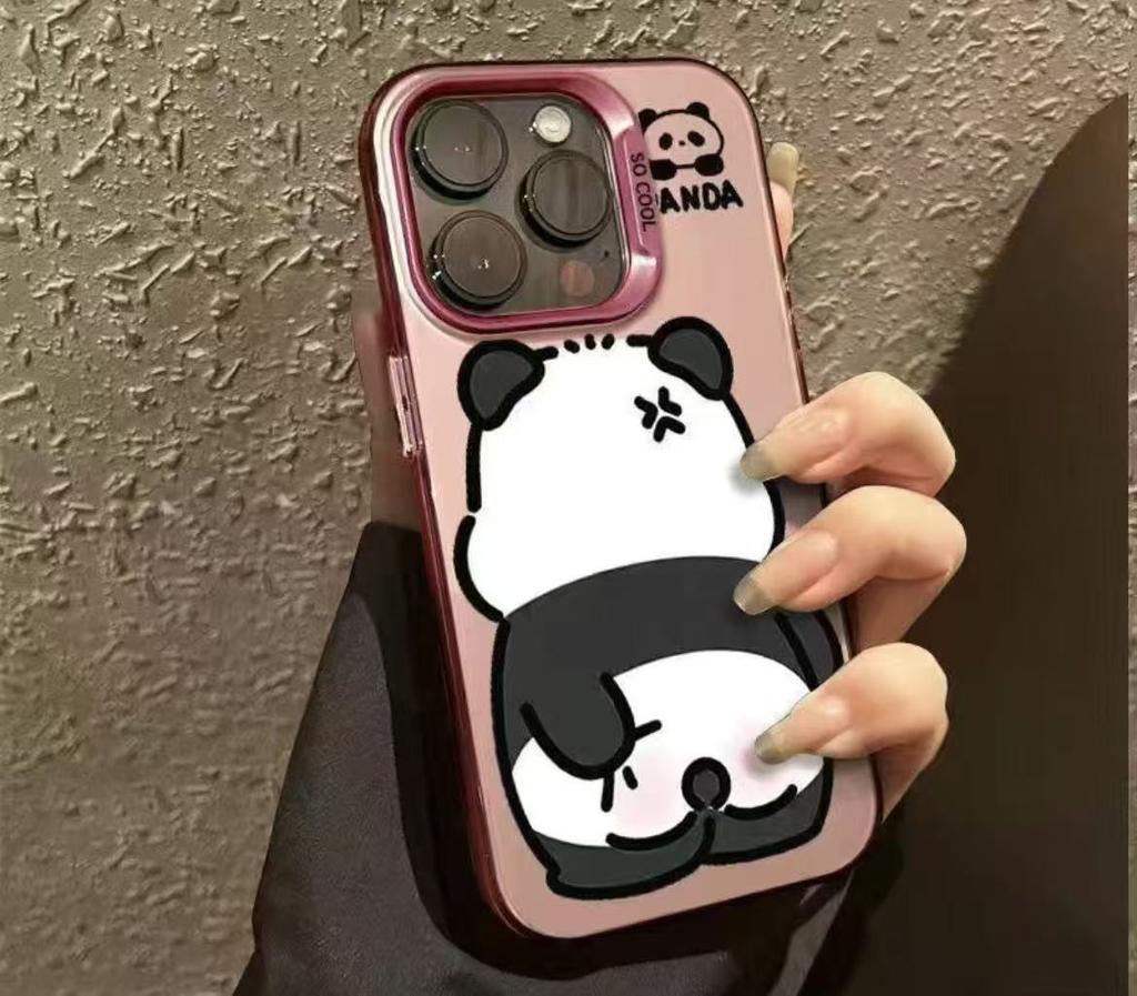 Новая милая панда подходит для чехла для мобильного телефона iphone17 Apple 15promax/14 противоударный 13pro/12/16.