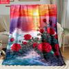 Animal flannel thin Blanket Picnic Bed Sofa Blankets Family Bedroom Children's Room Napping blankets fluffy