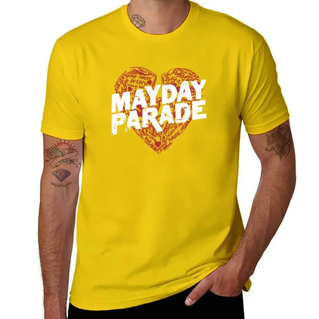 heart art mayday parade logo T-Shirt vintage tees vintage graphic tee workout shirts for men