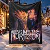 Bring Me the Horizon Pattern Blanket for Home Decoration, Bed, Sofa, Car Travel, Camping, Suitable for All Seasons, Birthday Christmas Gift