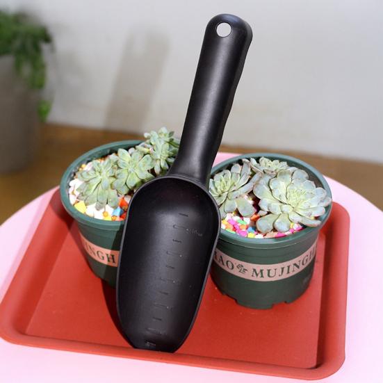 Пластиковая садовая лопатка, ручная лопатка с сантиметровой разметкой, совок для песка для пляжа, многофункциональный инструмент для копания, пересадки, рыхления почвы