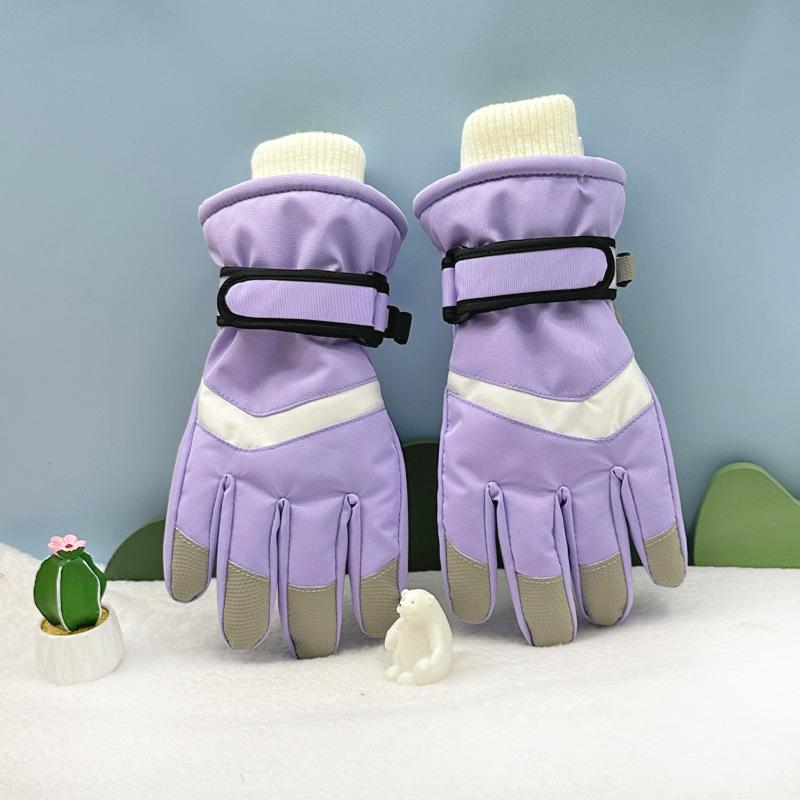 Children's Gloves Children's Warm Gloves Children's Ski Gloves Children's Gloves Warm Plus Velvet Thickened Touch Screen