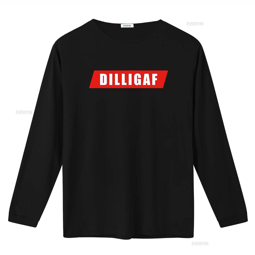 Unisexs Dilligaf T Shirt White Small vintage Washed homme fashion Versatile Comfortable designer clothes Stylish Soft Unisex