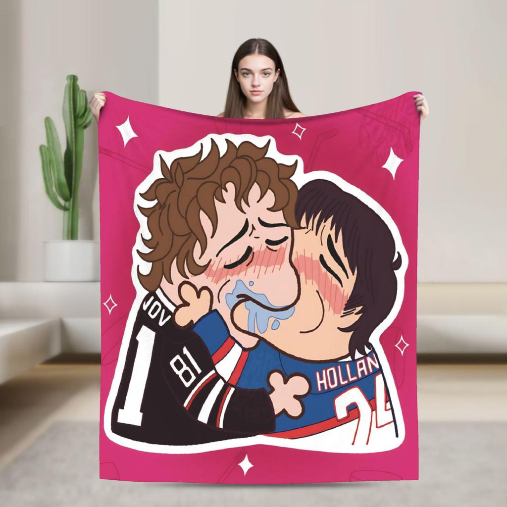 Heated Rivalry My self Portrait common loon Knitted Blanket Coral Fleece Plush Lightweight Thin Throw Blanket for Bed Bed Rug