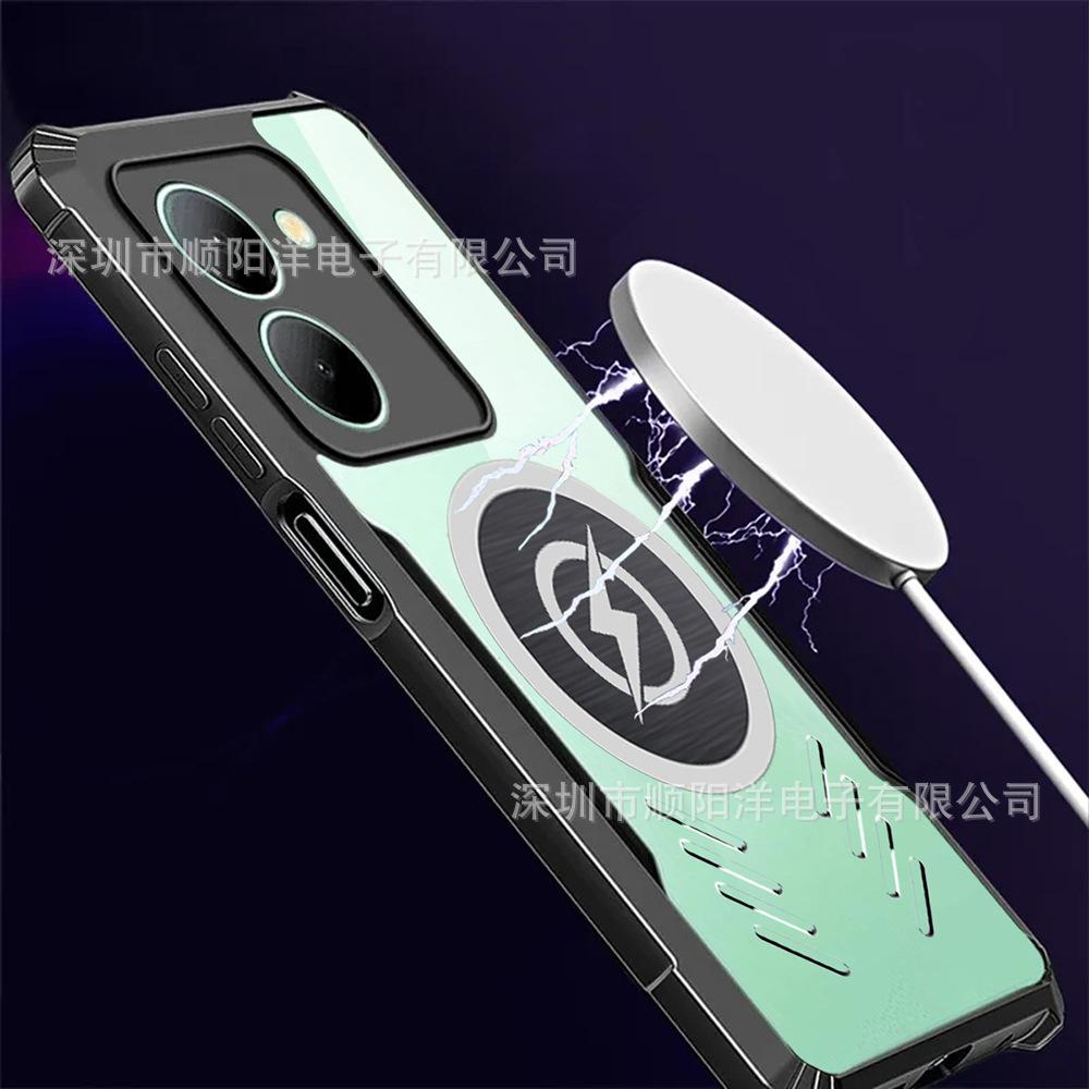 Магнитный чехол Подходит для Vivo Y95 Y93 Y91 Y90 Y70 Y50 Y36 чехол для мобильного телефона Акриловый защитный чехол