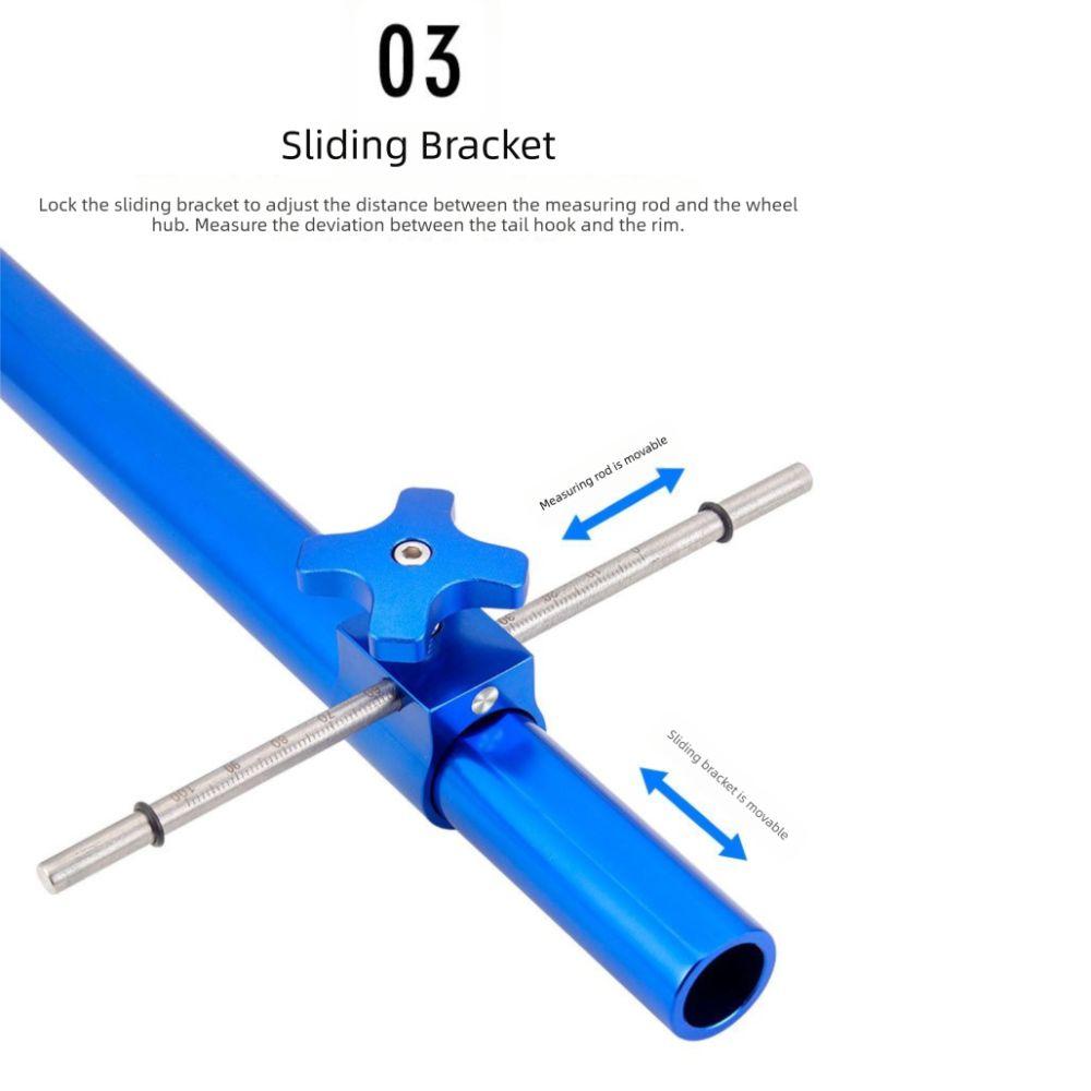 Blue Bicycle Derailleur Aligner Hanger 360° Rotation Bike Tail Hook Bike Hook Aligner MTB Bike