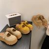 Baotou Retro Baotou Boken Semi-slippers Women's Spring and Summer New Outer Wear Muffin Thick Bottom Casual