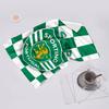 proof beach towel with Sporting CP logo pattern - soft,absorbent,quick-drying,machine washable - perfect for swimming,camping,bathing