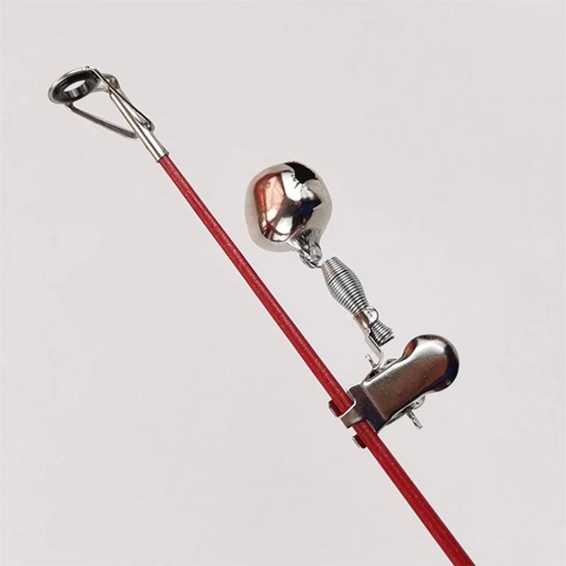 5Pcs Fishing Alarm Tip Single Alarm Bell Night Fishing Rod Bait Alarms Loud Alert Bell Clips Portable Fishing Alarms