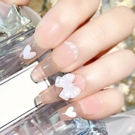 30 шт./компл. горный хрусталь с бантом для ногтей, легко приклеивается, 3D смола, стразы для маникюра «сделай сам», бабочка для красоты