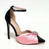 Fashion Love Diamond-Bow High Heels 2025 New French Socialite Style Pointy Thin Heel Hollow Toe Sandals