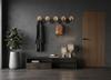 Hexagon wall clothes rack 77cm