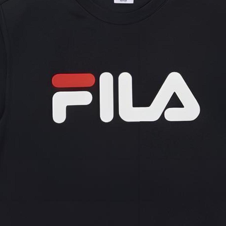 Fila Футболка в корейском стиле, унисекс, темно-синяя, FS2RSA2001X-INA