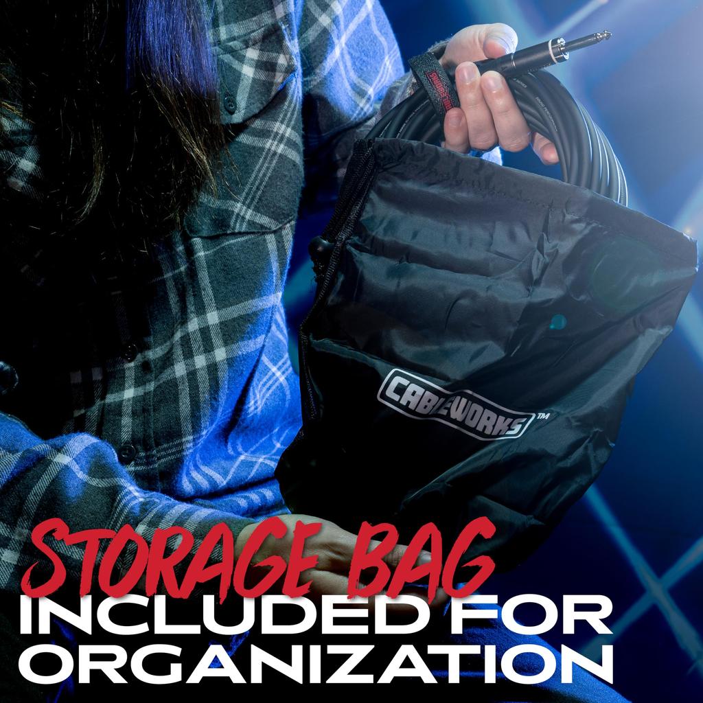 Cableworks by Gator Cases Cableworks Shielded Cable for Composer Series Guitar/Bass (30ft S/L) GCWC-INS-30RA []