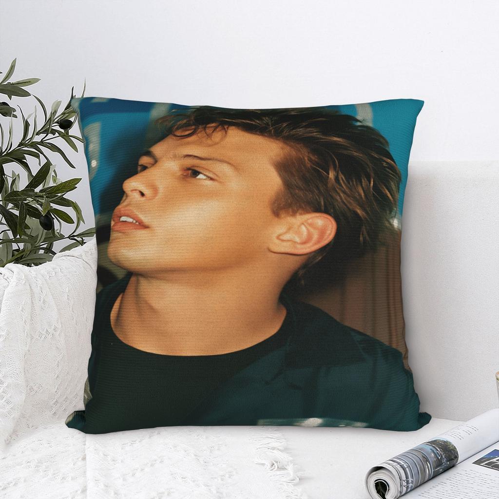 Singer L-Luis M-Miguel Pillow Cover Retro Trendy Pillow Case For Sofa Couch Bed Living Room Soft Pillowcases Birthday Present