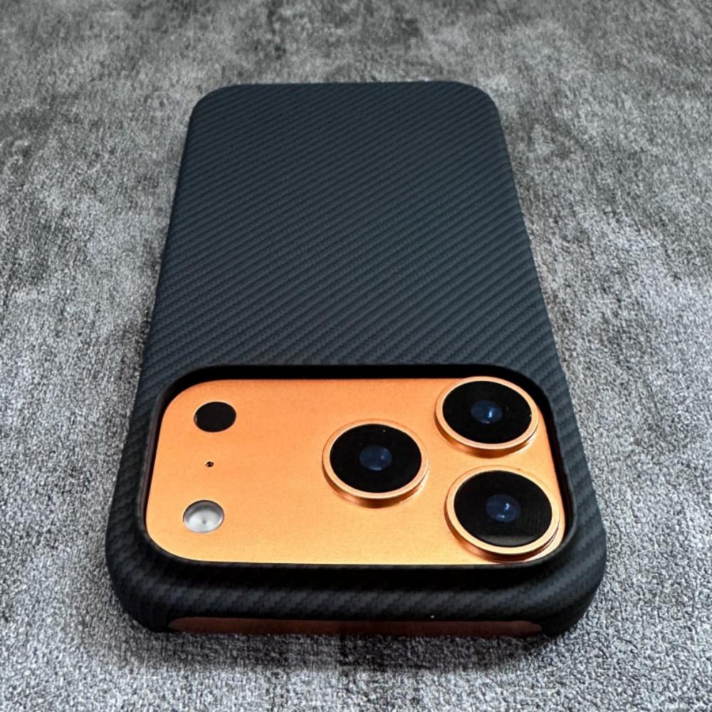 Официальный магнитный чехол с узором из углеродного волокна для iPhone 17 Air Pro Max 17Pro 17Promax Для беспроводной зарядки Magsafe Тонкий Funda