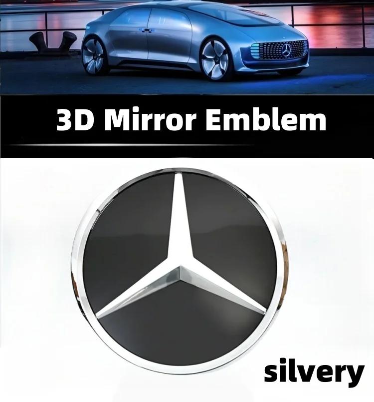 Автомобильная наклейка Логотип на решетку радиатора для Mercedes Benz W156 W204 W205 W210 W211 W212 W213 Класс C E GLA GLK ML GLC GLE
