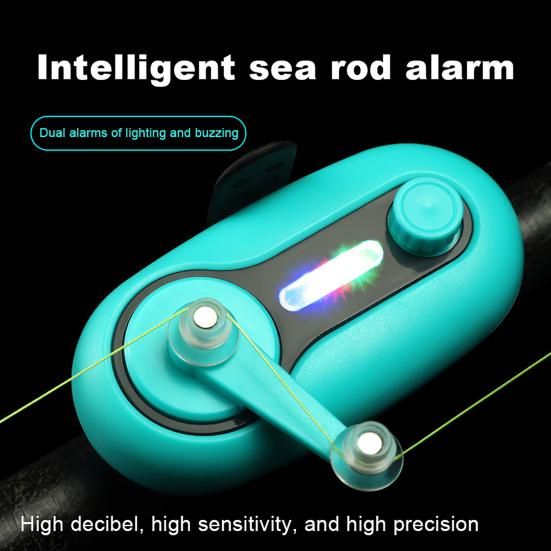 Электронный рыболовный сигнализатор поклевки зуммер свет регулируемый ремешок 80 дБ ночная удочка