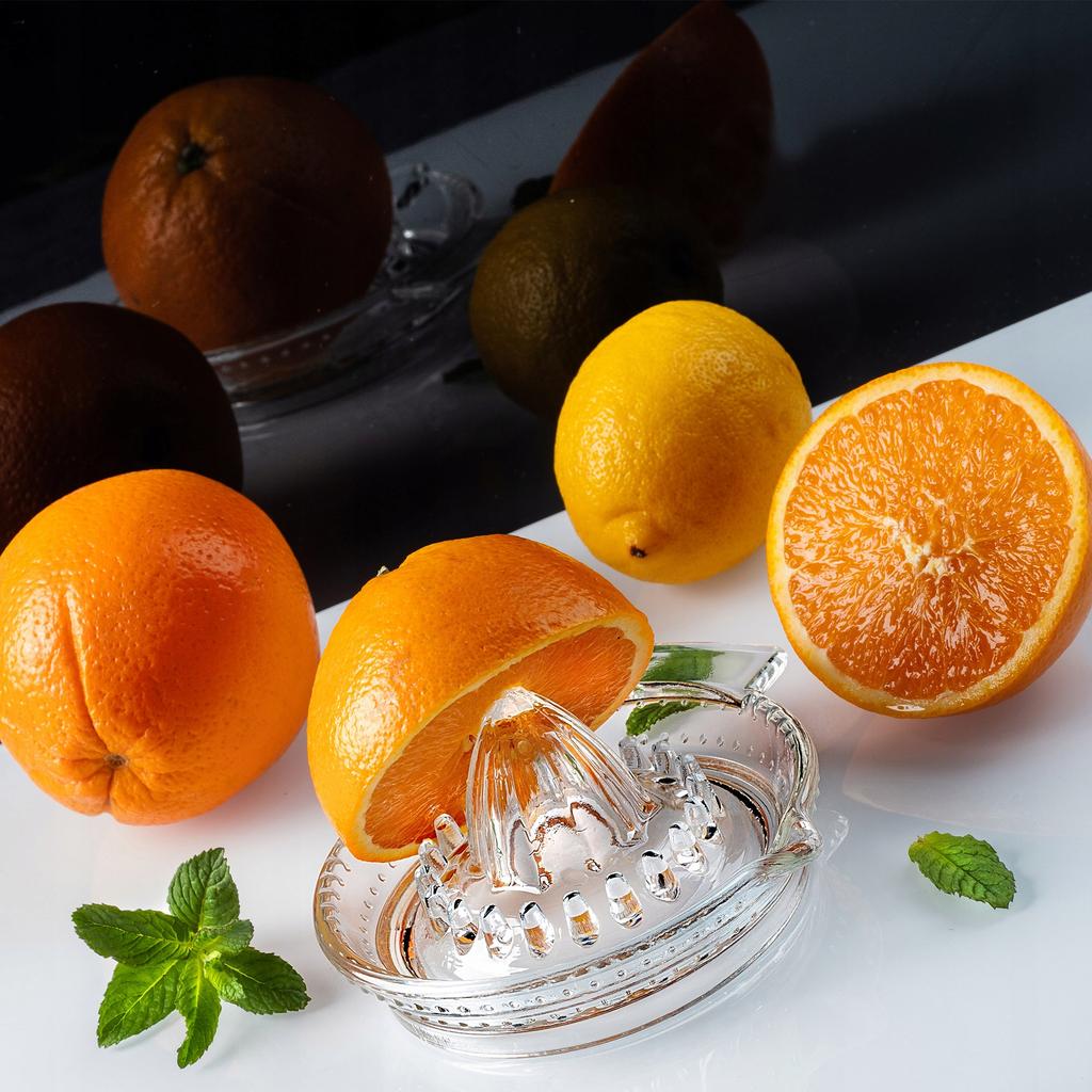 KADAX Citrus Juicer Lemon Fruit Juice Press Glass Manual