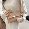 Casual Ladies Clutch Bag New Minimalism Handheld Envelope Bags Felt Indentation Handbag Solid Color Business Women's Bag